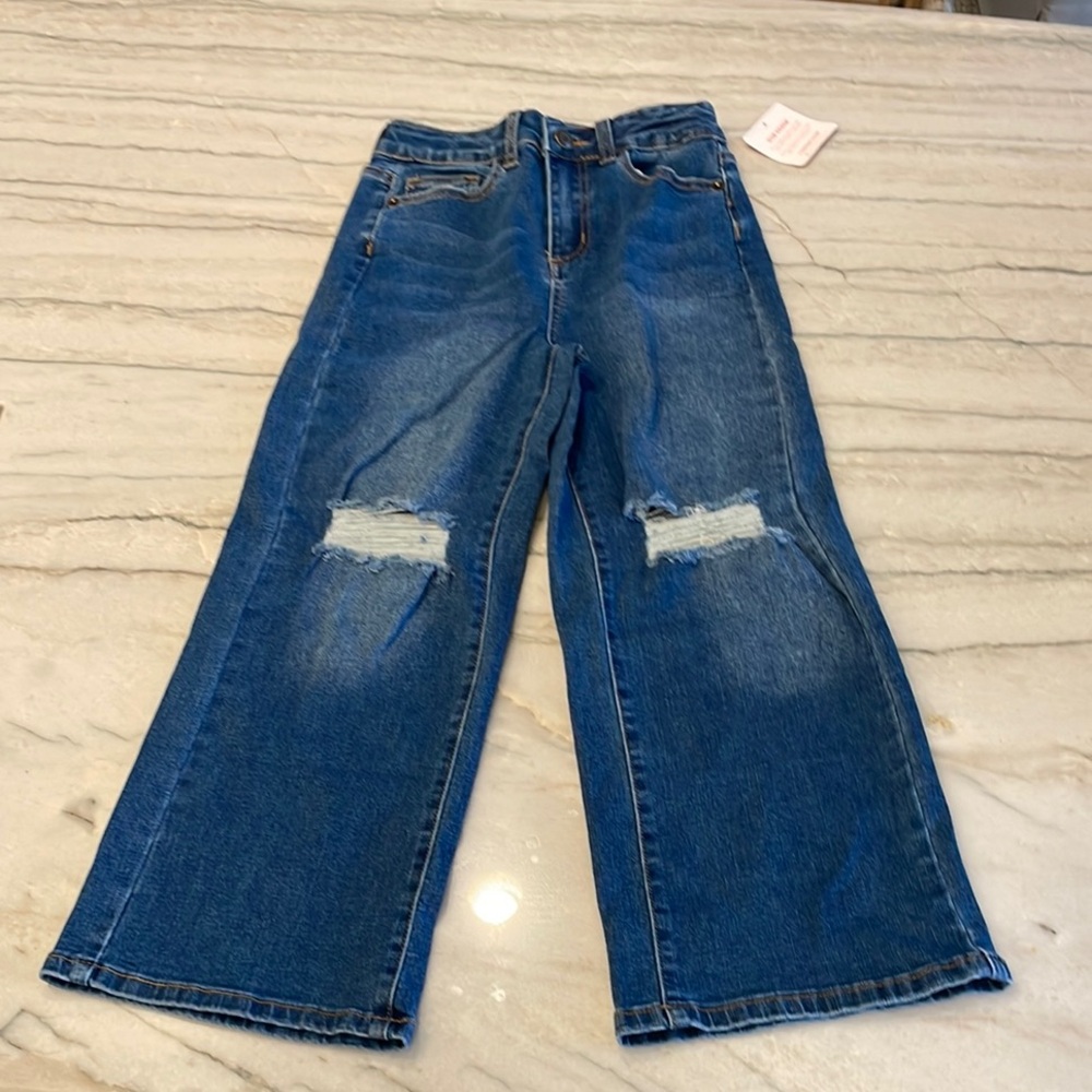 FabKids Distressed Girl's Denim Jeans
